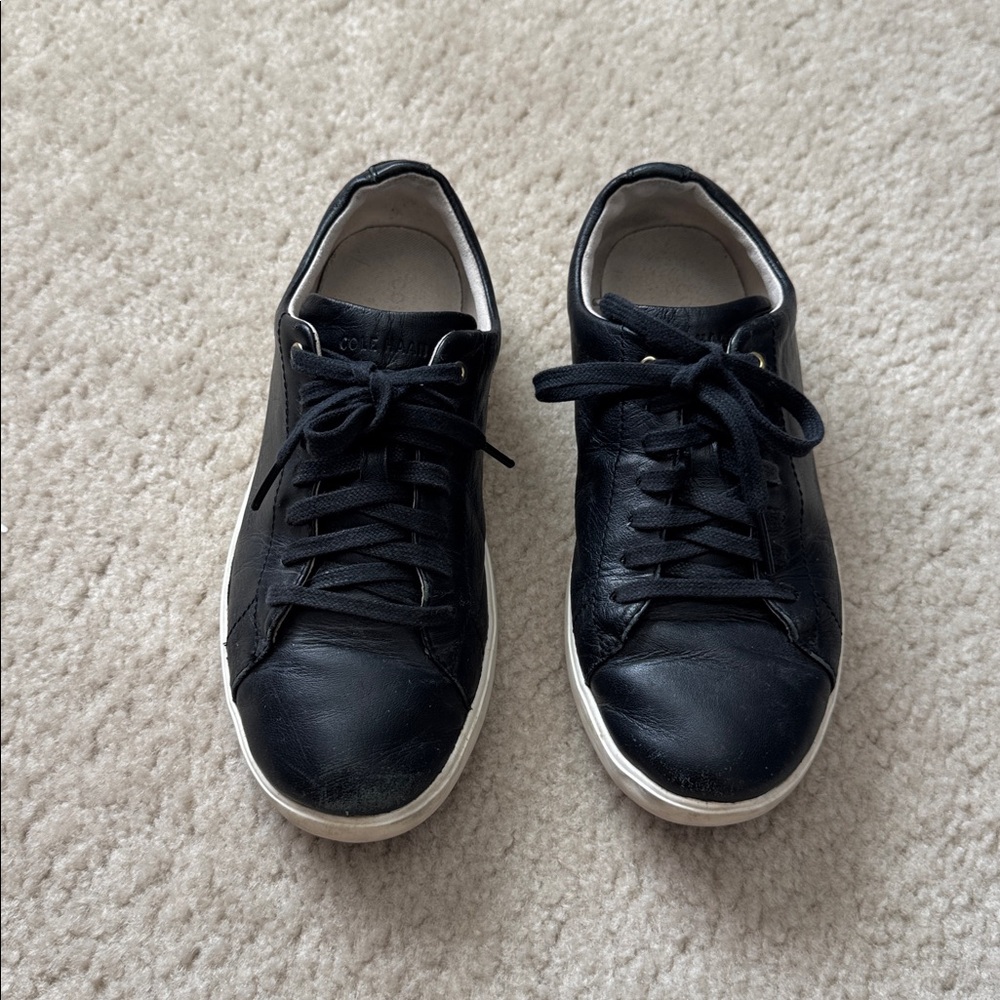 Cole Haan Black Leather Sneakers 6.5